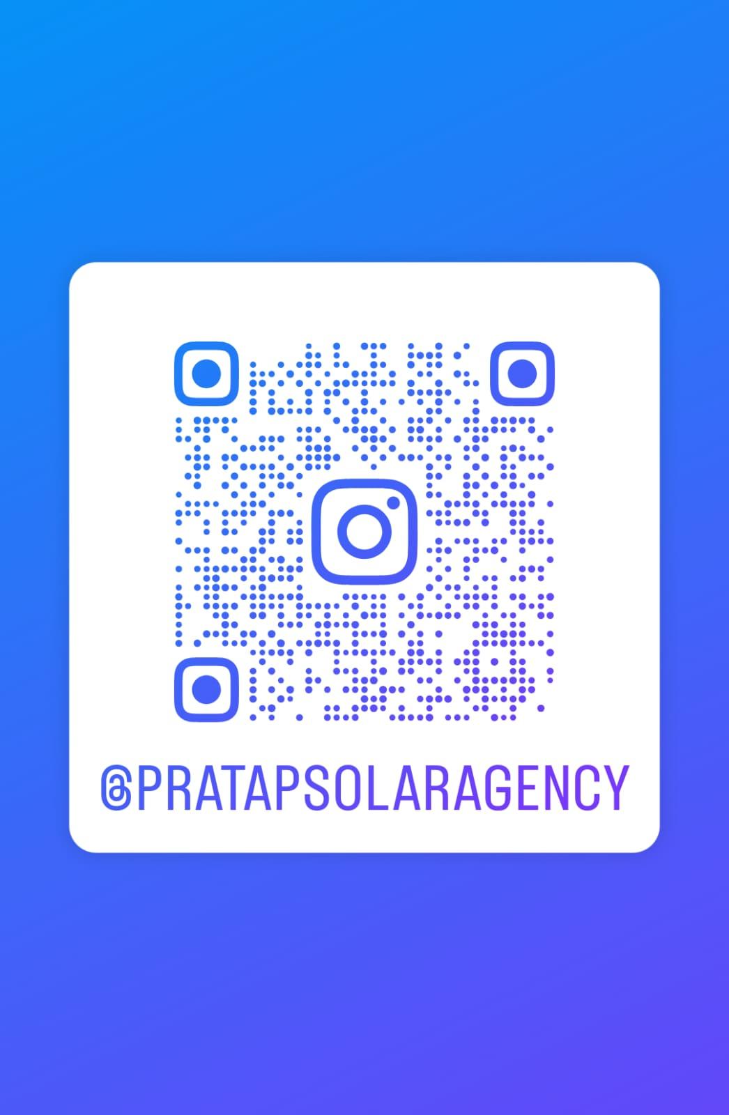 Pratap Solar Agency Instagram QR code